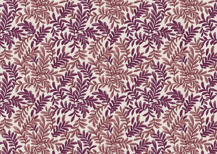 Leaf Vine, Claret - Roman Blind - Image 7